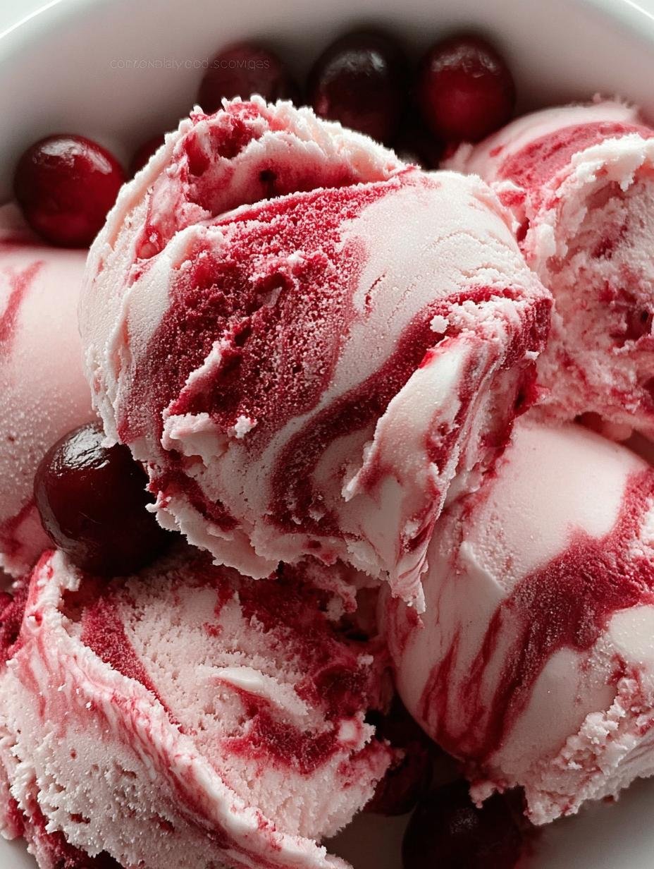 Homemade Cranberry Ice Cream: 1 Tart Treat 1 Cranberry Ice Cream