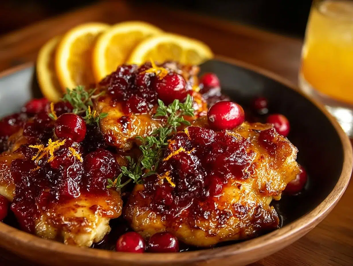 Incredible Cranberry Orange Chicken: 4 Steps 1 Cranberry Orange Chicken Incredible