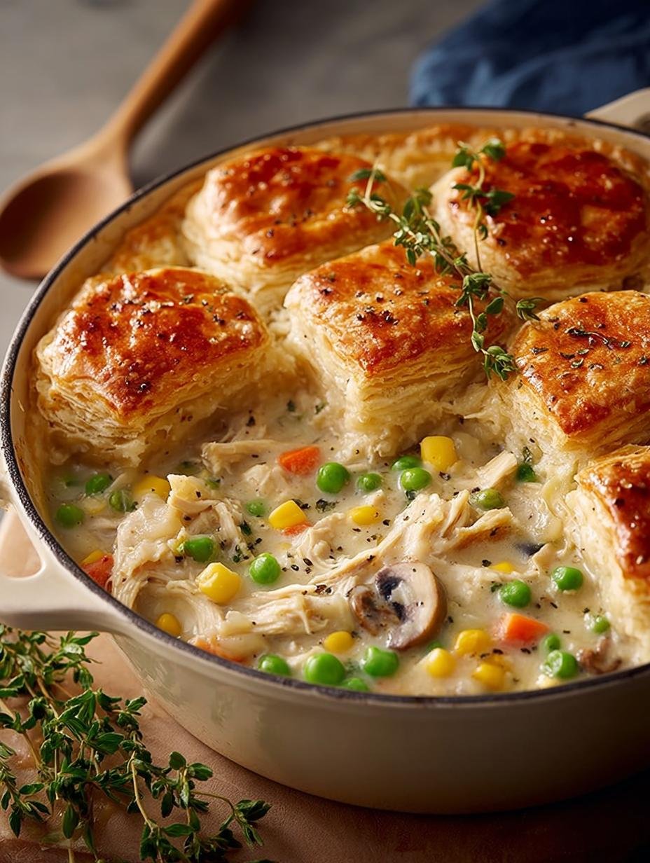 Delicious Creamy Chicken Pot Pie for Cozy Nights 3 Delicious Creamy Chicken Pot Pie for Cozy Nights - Creamy Chicken Pot Pie - additional detail