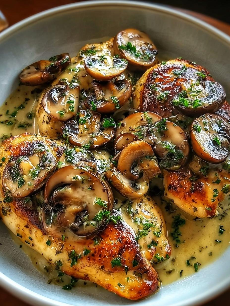 Creamy White Wine Mushroom Chicken: Divine 30-Min Meal 3 Creamy White Wine Mushroom Chicken: Divine 30-Min Meal - Creamy White Wine Mushroom - additional detail