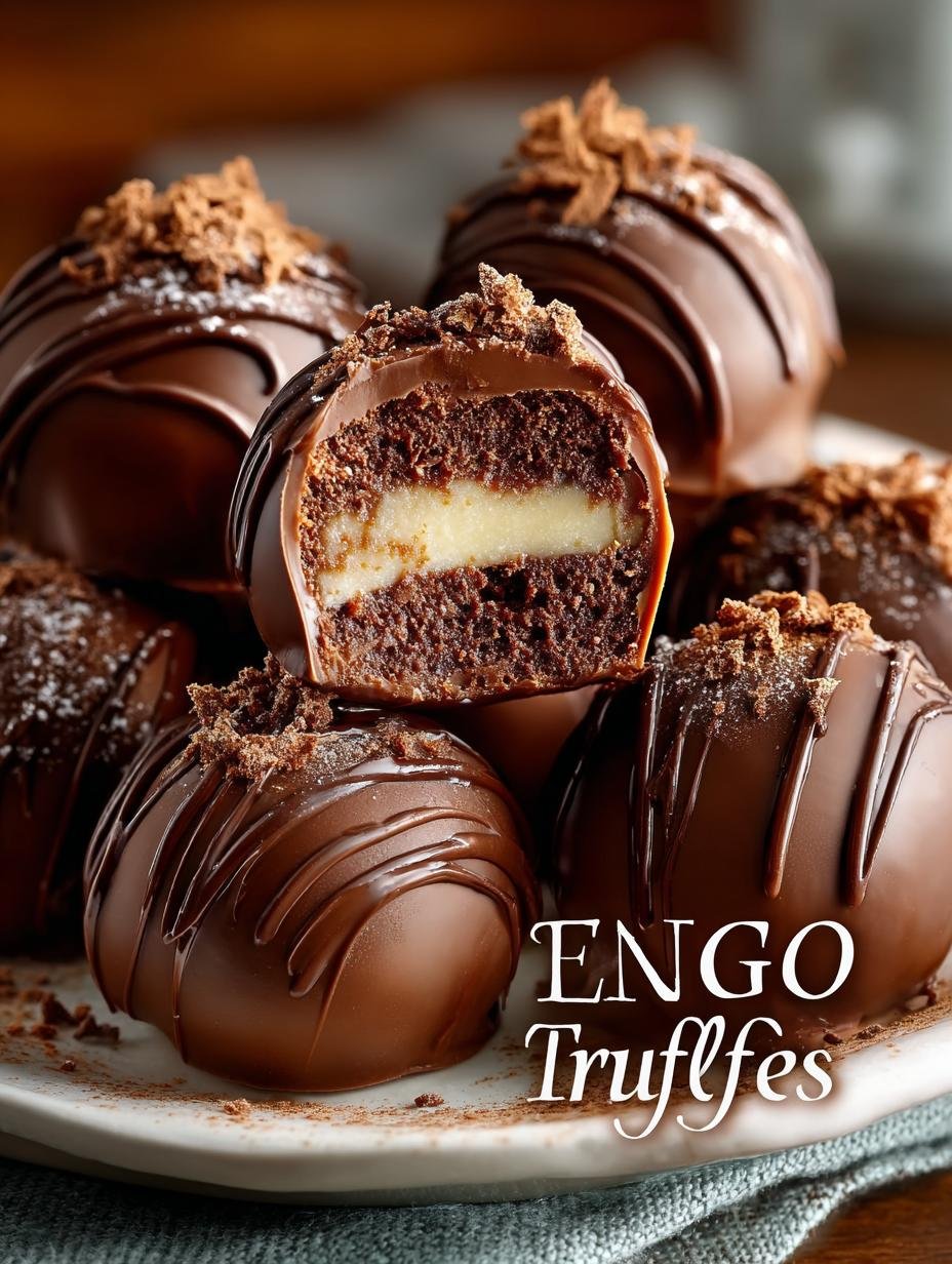 Dark Chocolate Eggnog Truffles