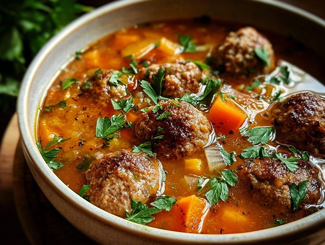 Fall Crockpot Meatball Soup: Cozy Comfort Bowl 2 Fall Crockpot Meatball Soup: Cozy Comfort Bowl - Fall Crockpot Meatball Soup - additional detail