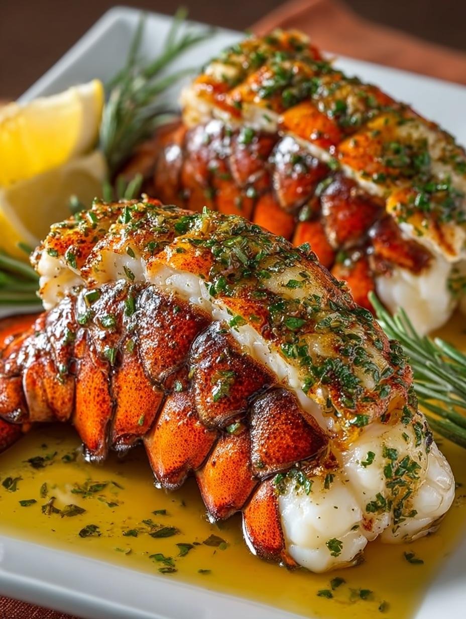 Garlic Herb Lobster Tails: 5-Star Seafood Delight 3 Garlic Herb Lobster Tails: 5-Star Seafood Delight - Garlic Herb Lobster Tails - additional detail