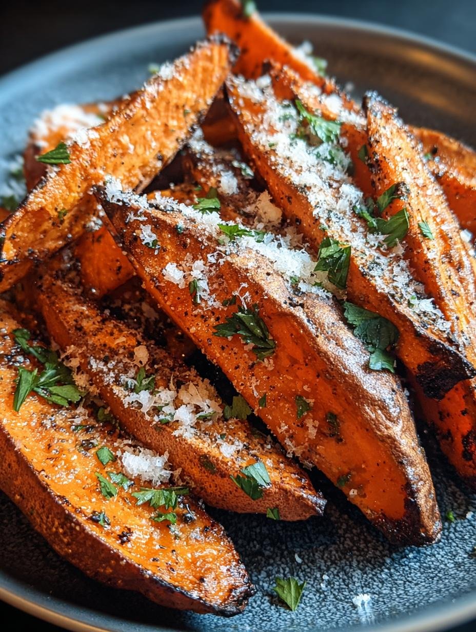 Garlic Parmesan Sweet Potato: Amazing 15-Min Treat 1 Garlic Parmesan Sweet Potato