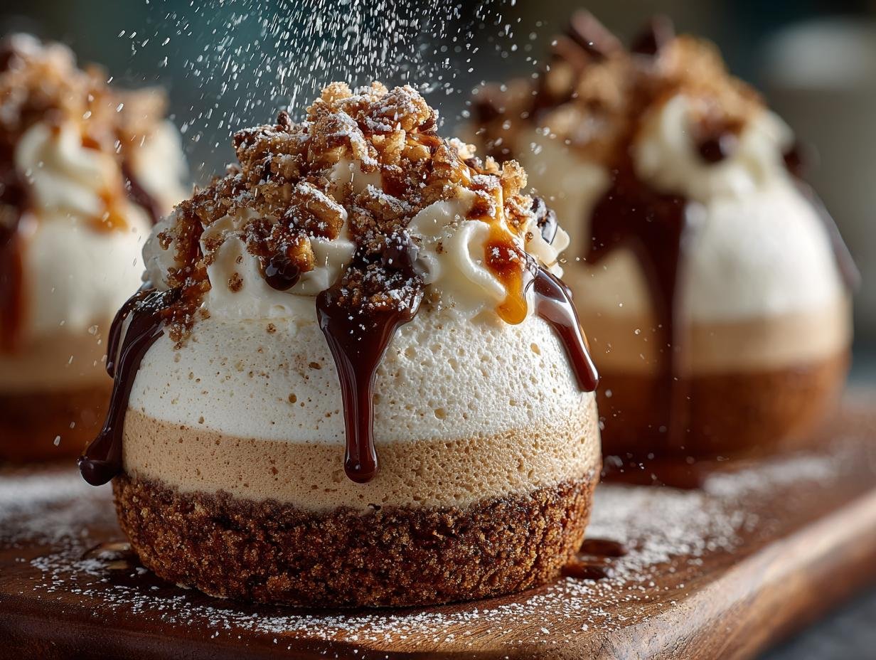 Gingerbread Latte Mousse Domes: 12 Festive Treats 3 Gingerbread Latte Mousse Domes: 12 Festive Treats - Gingerbread Latte Mousse Domes - additional detail