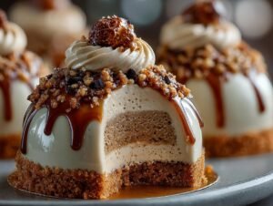 Gingerbread Latte Mousse Domes