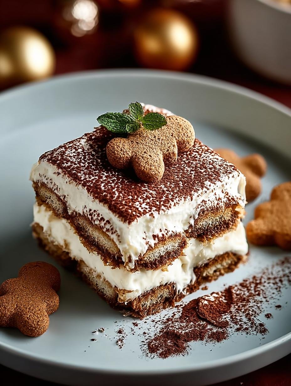 Gingerbread Tiramisu: 12 Layers of Holiday Delight 2 Gingerbread Tiramisu: 12 Layers of Holiday Delight - Gingerbread Tiramisu - main visual representation