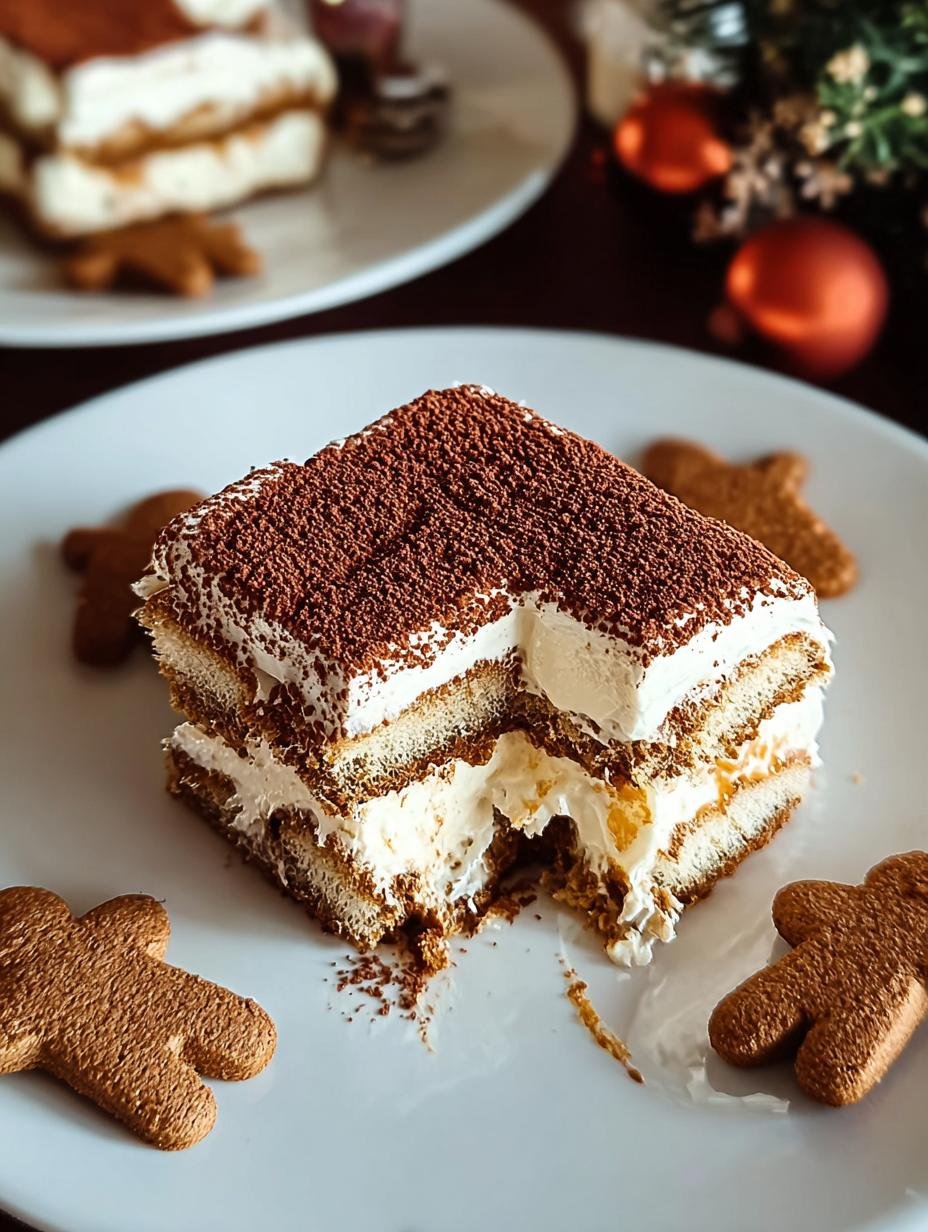 Amazing Gingerbread Tiramisu: 1 Dreamy Bite 3 Amazing Gingerbread Tiramisu: 1 Dreamy Bite - Gingerbread Tiramisu - additional detail