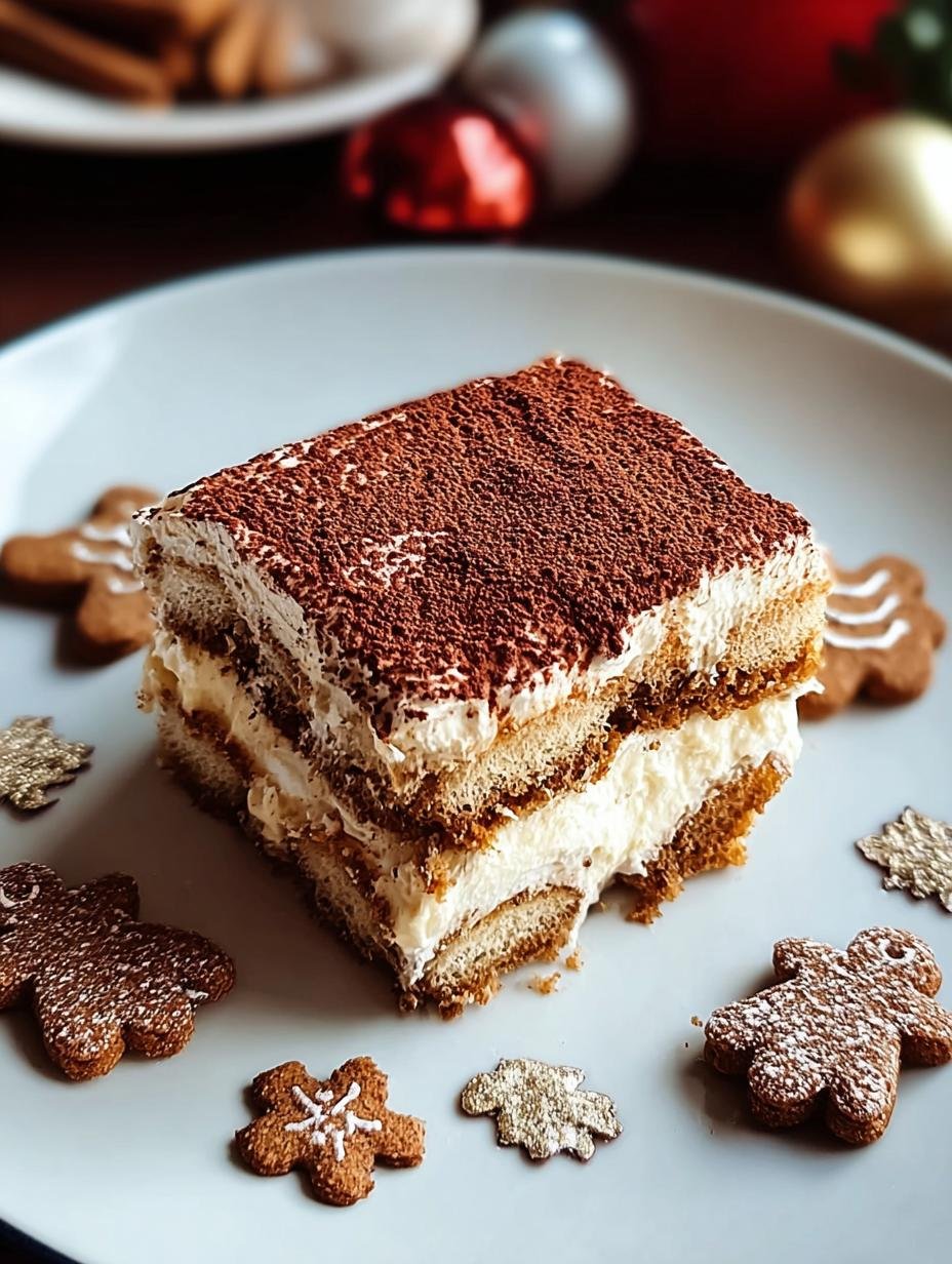 Amazing Gingerbread Tiramisu: 1 Dreamy Bite 1 Gingerbread Tiramisu