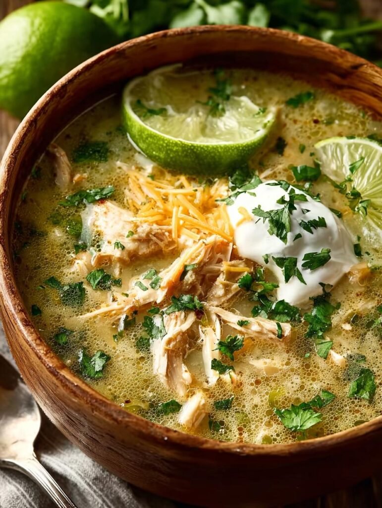 Green Enchilada Chicken Soup