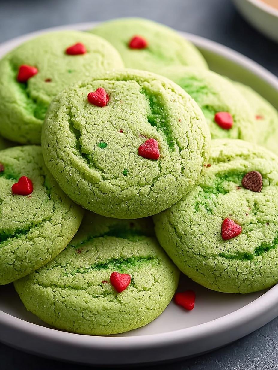 Delicious Grinch Sugar Cookies for a Festive Treat - Grinch Sugar Cookies - additional detail