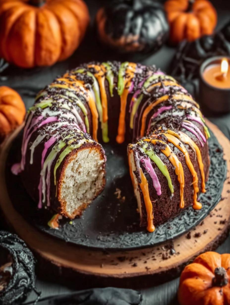 Spooky Halloween Bundt Cake: Easy & Vibrant 2 Spooky Halloween Bundt Cake: Easy & Vibrant - Halloween Bundt Cake - main visual representation