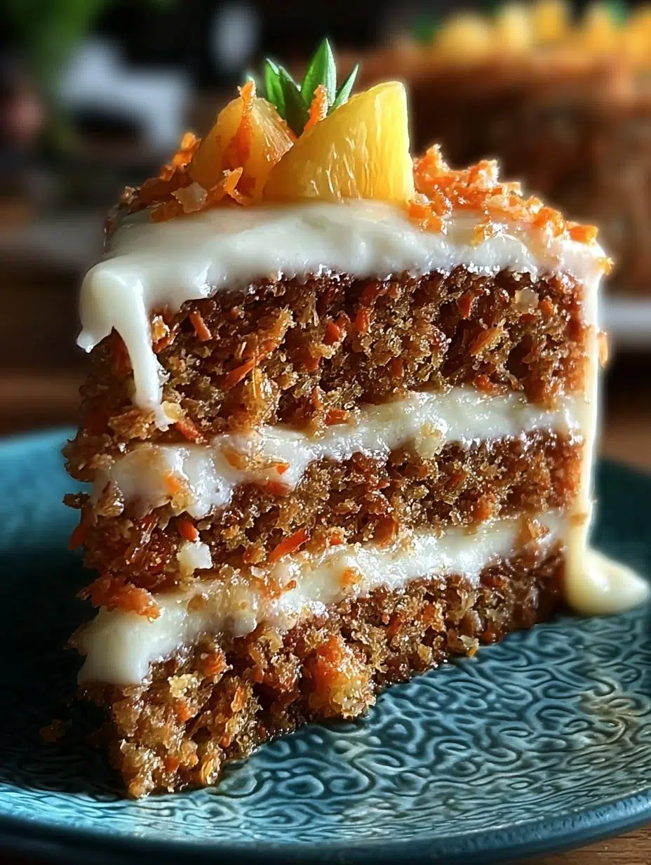 Hawaiian Carrot Pineapple Cake: 1 Paradise Slice 1 Hawaiian Carrot Pineapple Cake