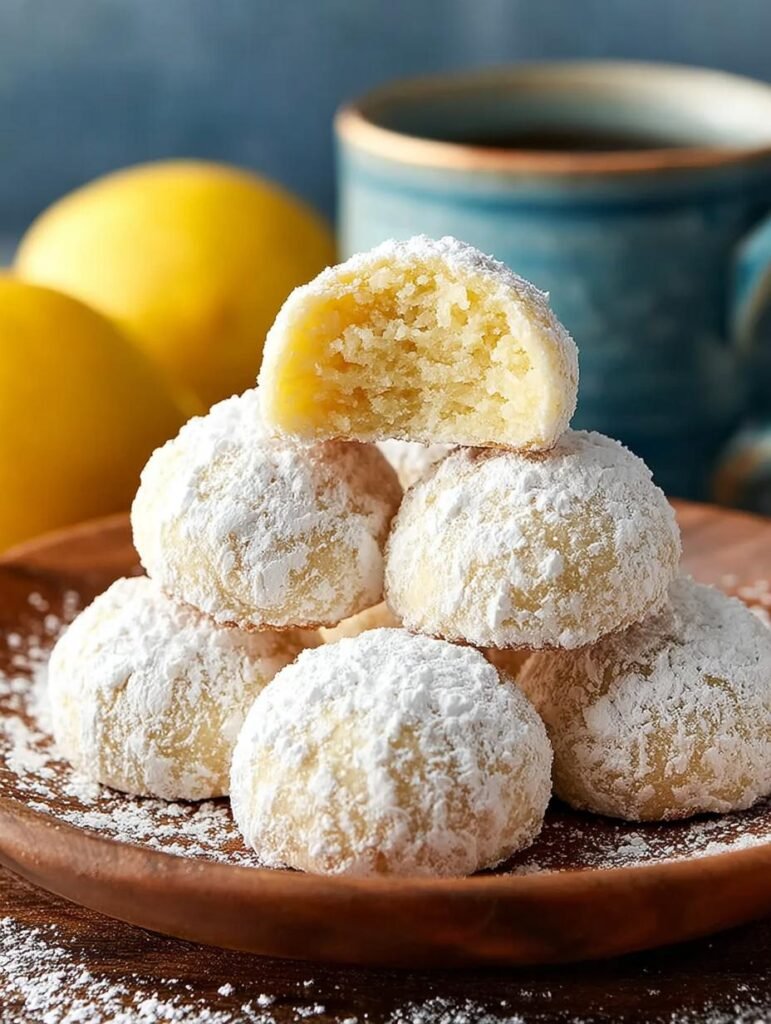 Lemon Snowball Cookies