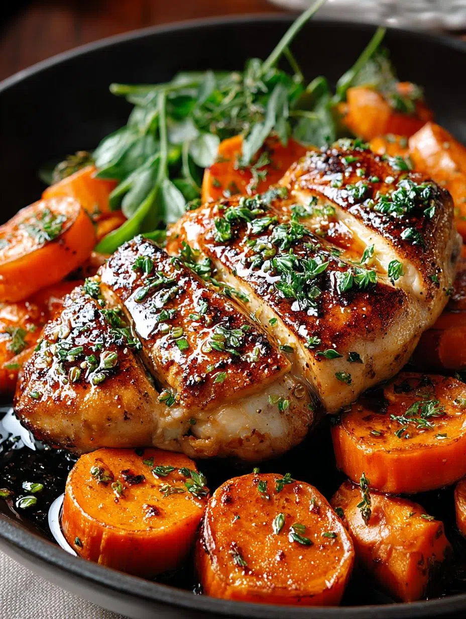 Maple Glazed Chicken with Sweet Potatoes for Fall Comfort - Maple Glazed Chicken with - main visual representation