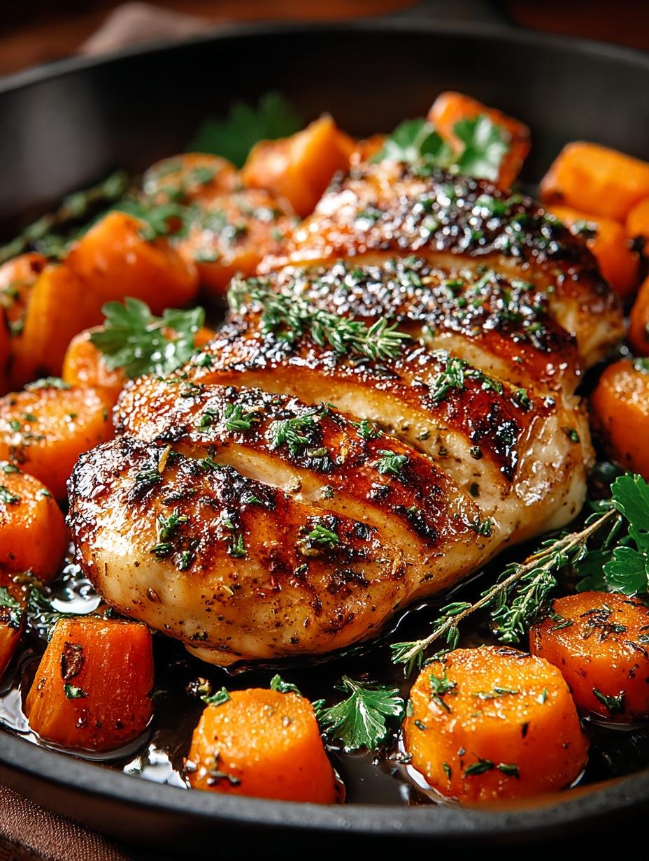 Maple Glazed Chicken with Sweet Potatoes for Fall Comfort 3 Maple Glazed Chicken with Sweet Potatoes for Fall Comfort - Maple Glazed Chicken with - additional detail