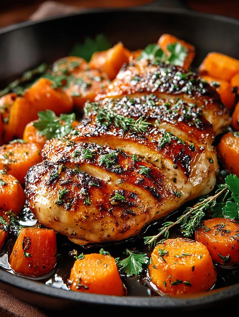 Maple Glazed Chicken with Sweet Potatoes for Fall Comfort - Maple Glazed Chicken with - additional detail