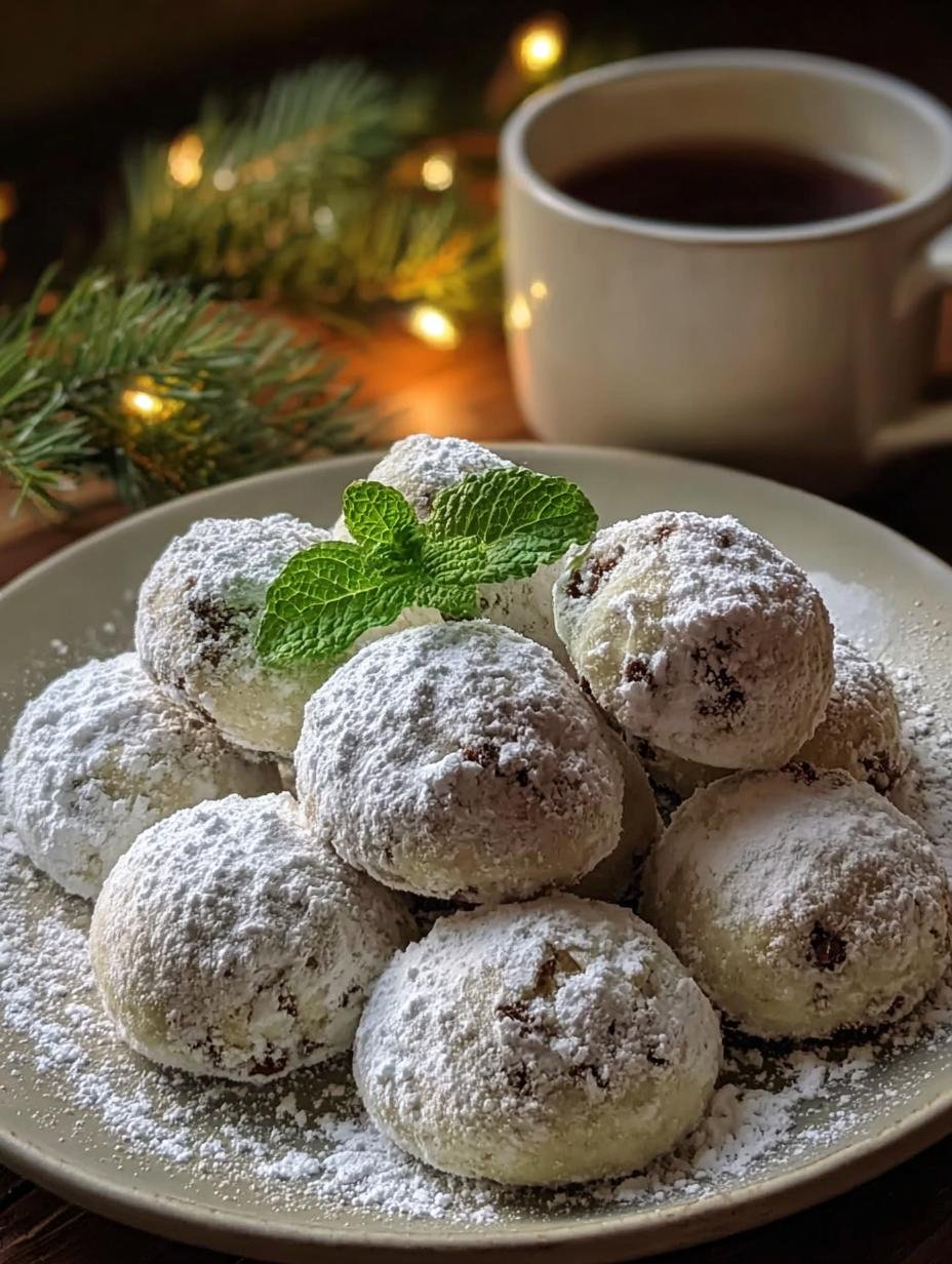 Minty Snowball Cookies: Amazing Melt-in-Mouth Bliss 3 Minty Snowball Cookies: Amazing Melt-in-Mouth Bliss - Minty Snowball Cookies - main visual representation