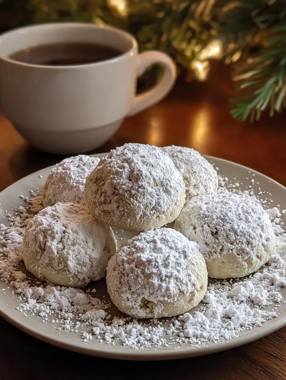 Minty Snowball Cookies: Amazing Melt-in-Mouth Bliss 2 Minty Snowball Cookies: Amazing Melt-in-Mouth Bliss - Minty Snowball Cookies - additional detail