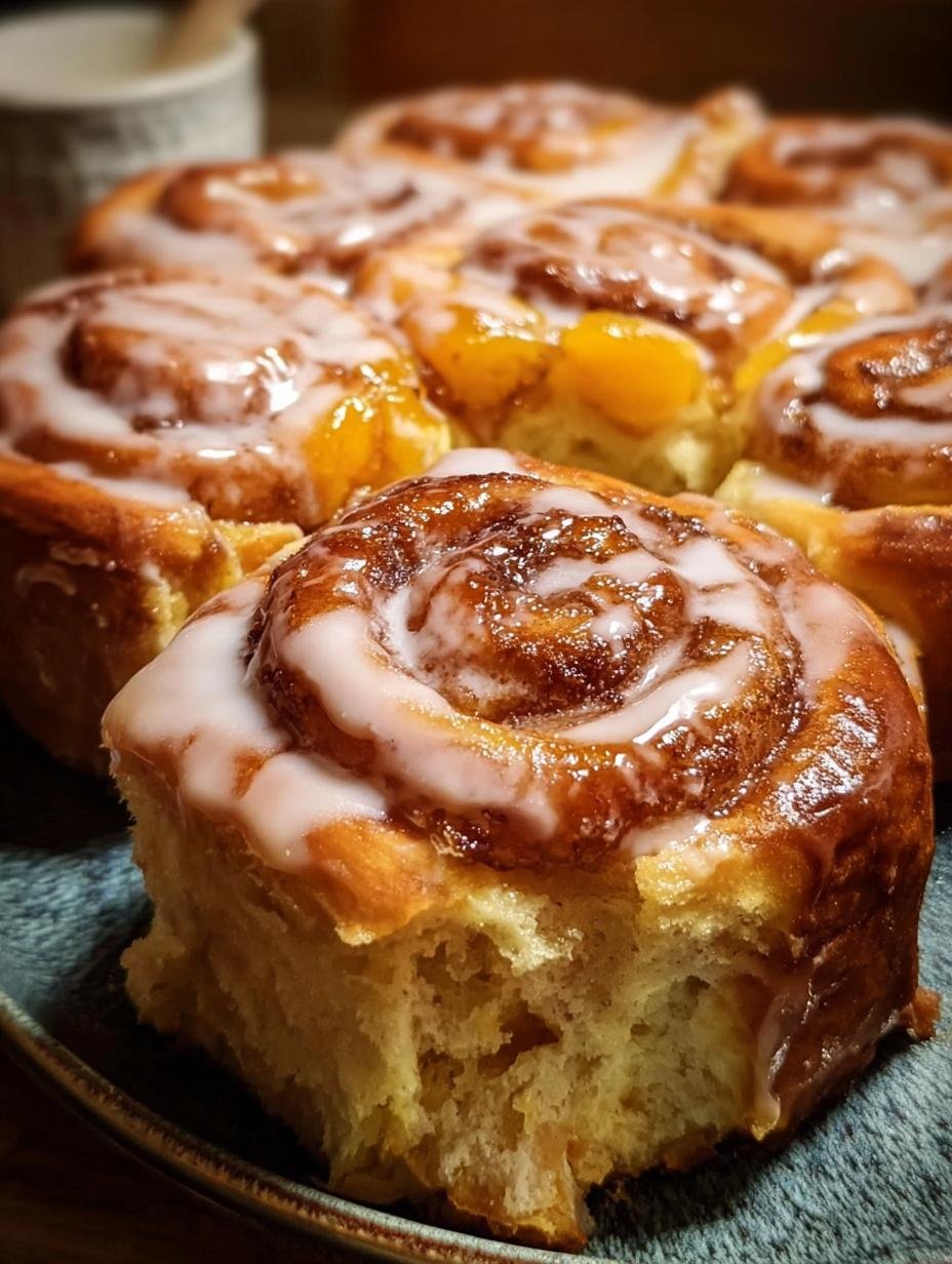 Delicious Peach Pie Cinnamon Rolls: 1 Glorious Treat 2 Peach Pie Cinnamon Rolls - Peach Pie Filling Preparation