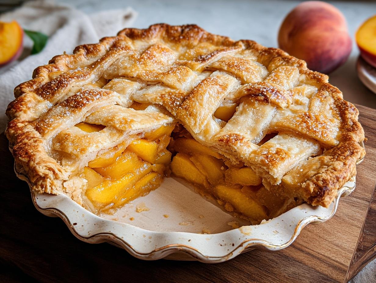Melt-in-Your-Mouth Peach Pie: 1 Secret Ingredient 1 Peach Pie