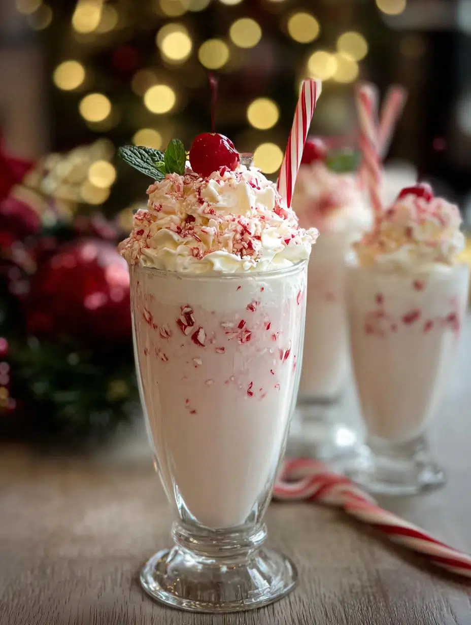 Peppermint Christmas Float: 7 Great Ways to Serve - Peppermint Christmas Float - additional detail