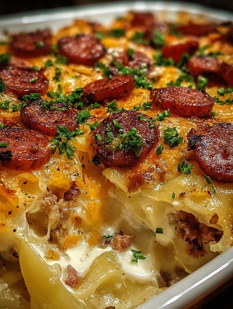 Incredible Pierogi Casserole With Kielbasa 1 Pierogi Casserole Kielbasa Incredible