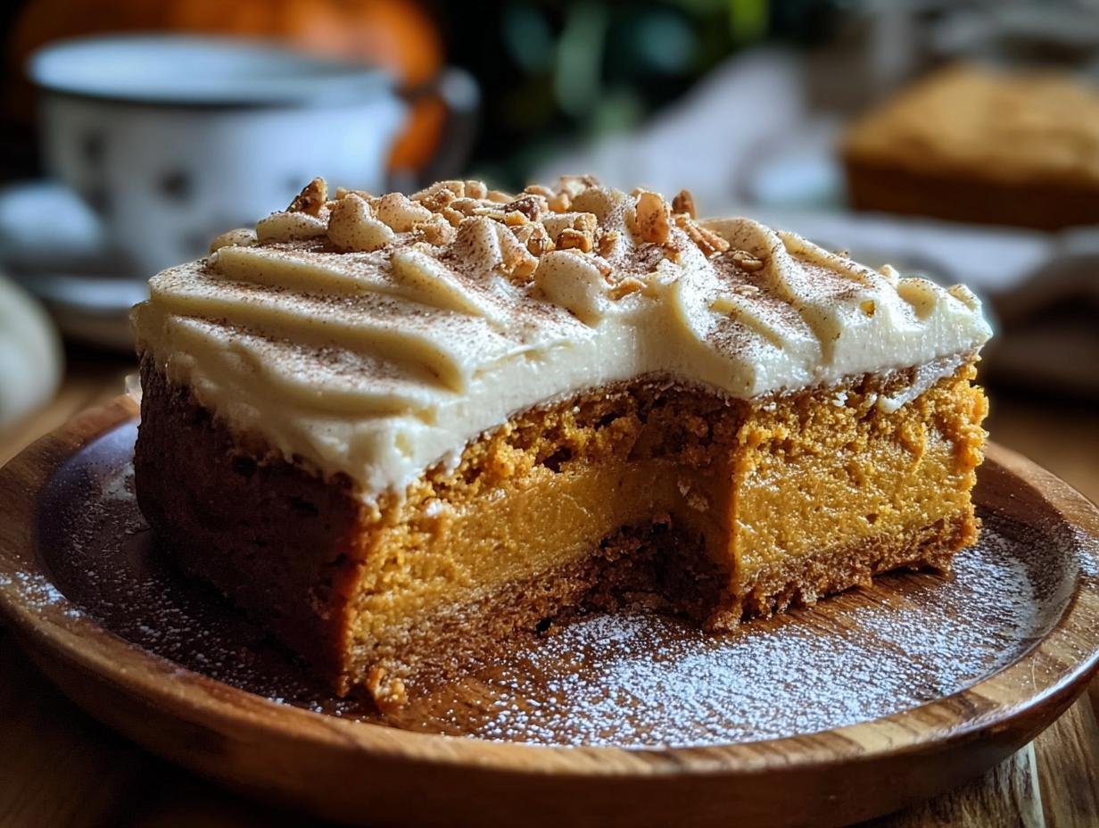 Pumpkin Spice Gooey Cake: 1 Amazing Fall Treat - Pumpkin Spice Gooey Cake - additional detail