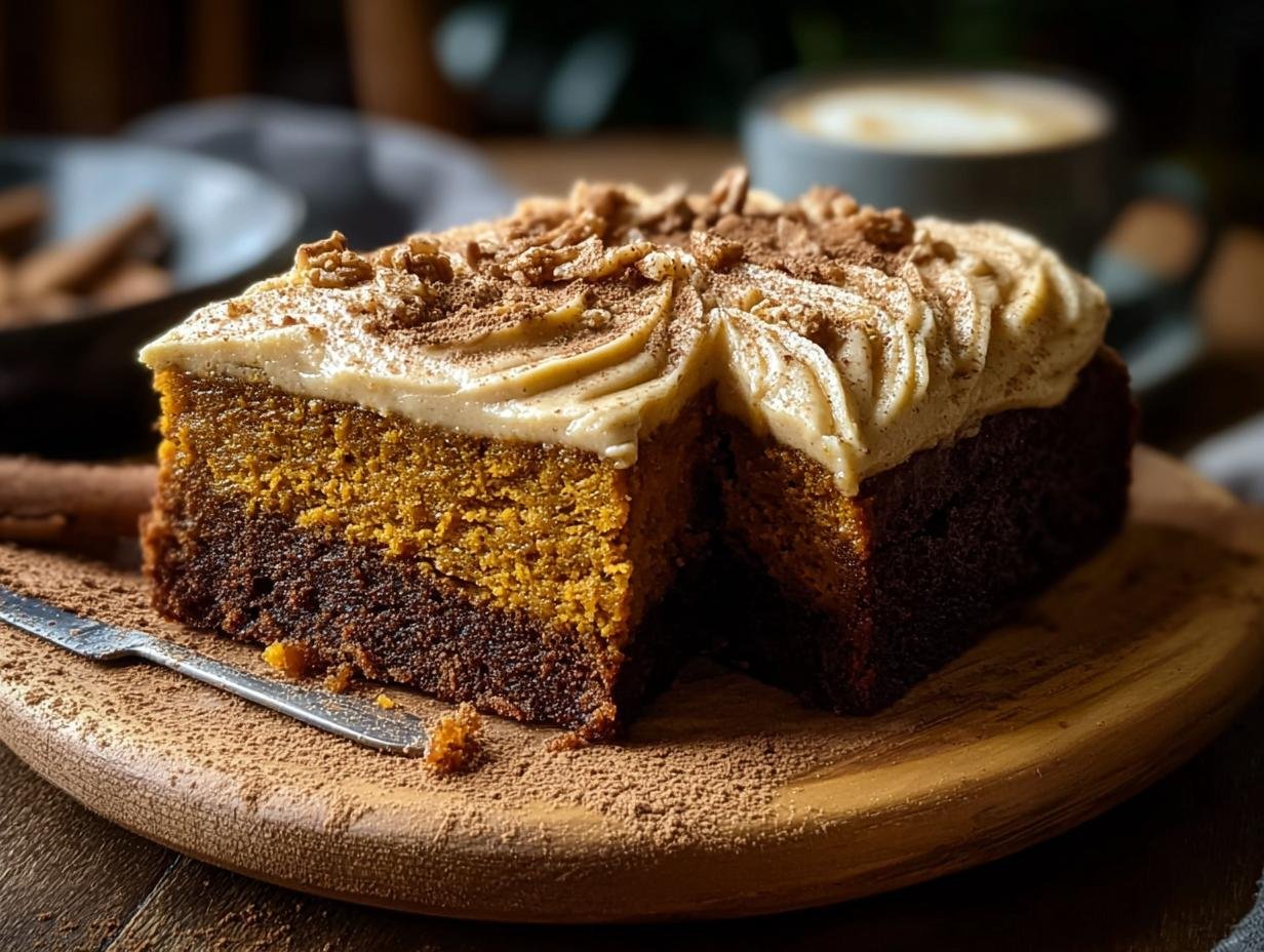 Pumpkin Spice Gooey Cake: 1 Amazing Fall Treat - Pumpkin Spice Gooey Cake - additional detail