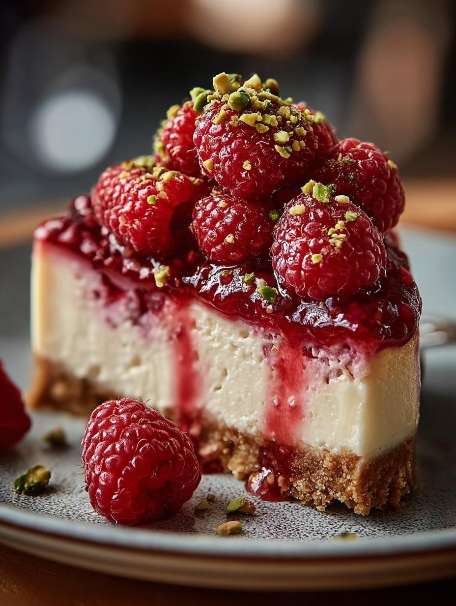 Raspberry Pistachio Cheesecake: 7 Hours to Pure Delight 1 Raspberry Pistachio Cheesecake