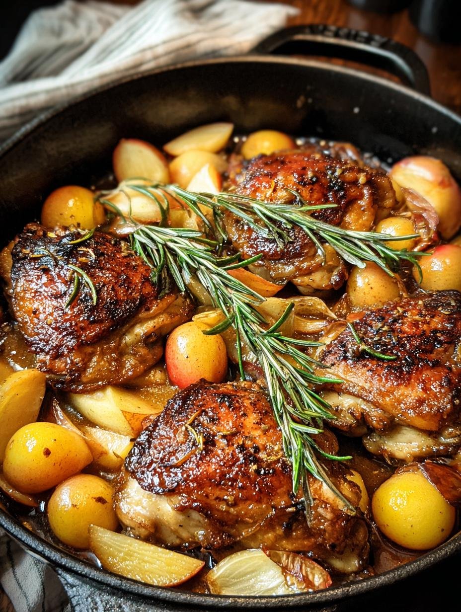 Rosemary Apple Cider Chicken: 1 Amazing Fall Dish - Rosemary Apple Cider Chicken - additional detail
