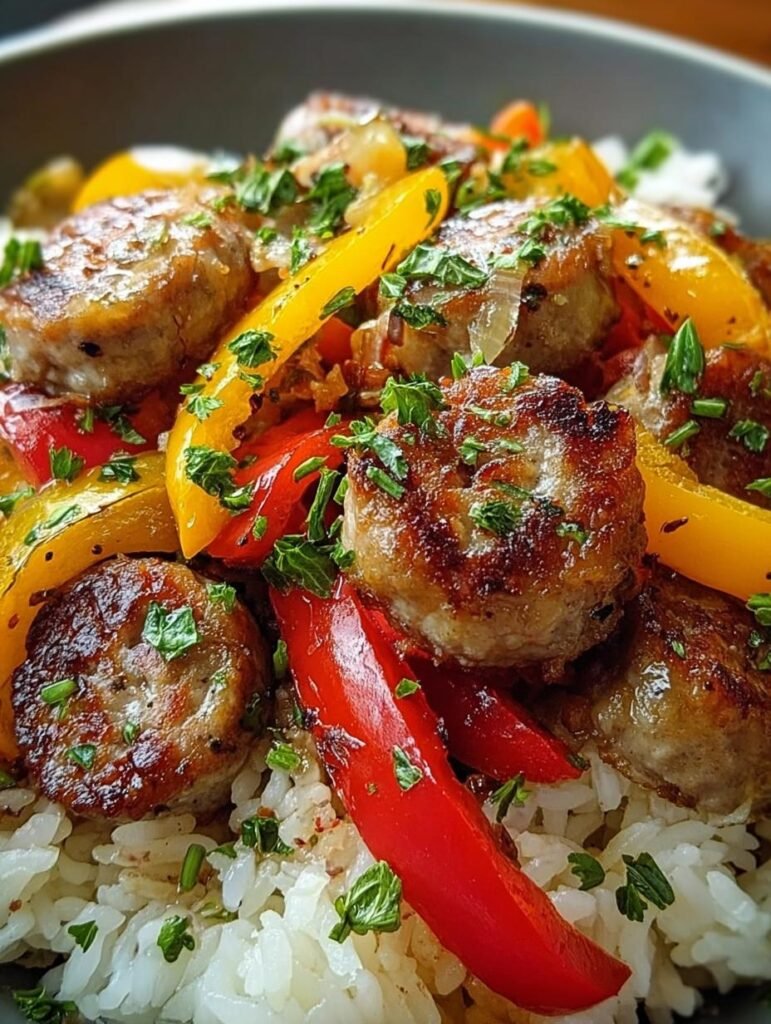 Sausage Peppers Rice Incredible