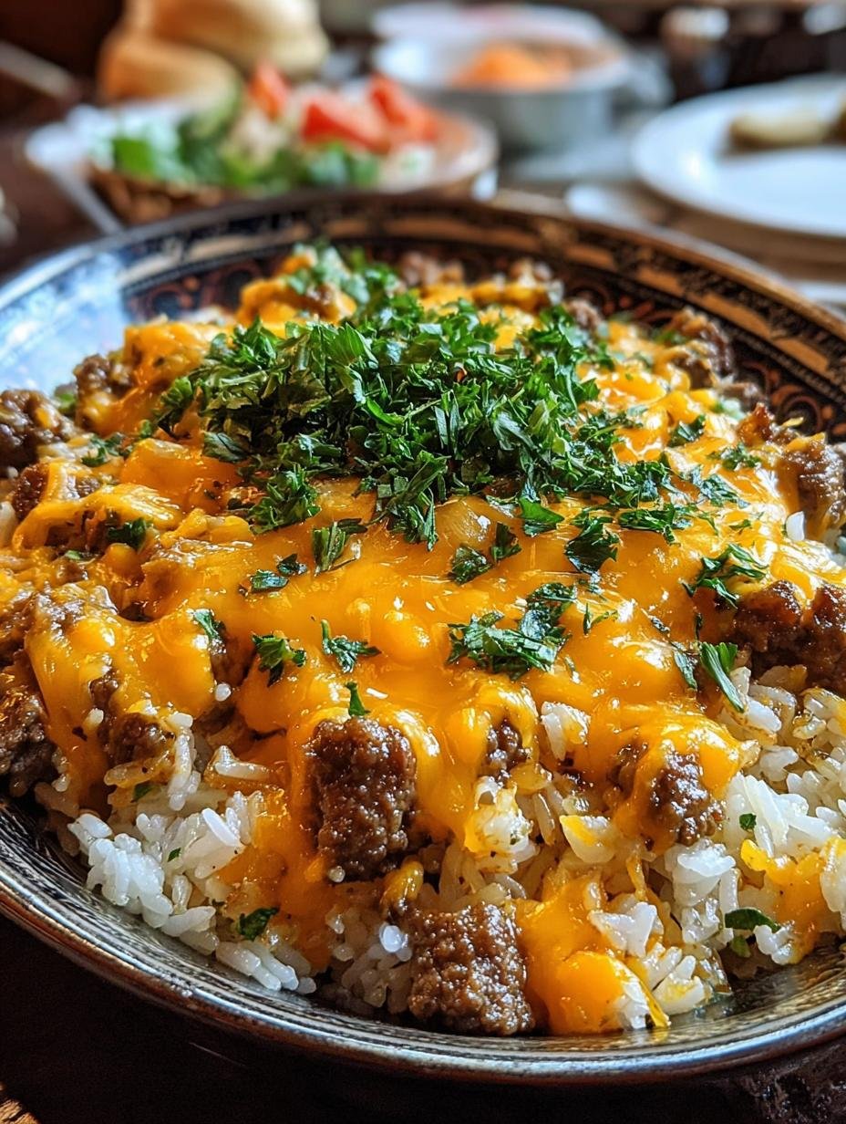 Amazing Sizzling Cheesy Beef Rice Recipe 3 Amazing Sizzling Cheesy Beef Rice Recipe - Sizzling Cheesy Beef Rice - main visual representation