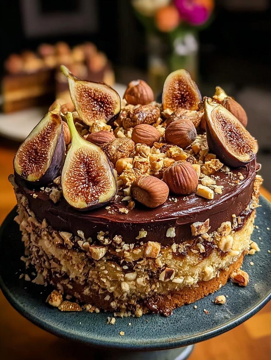 Spiced Fig Hazelnut Cake: Amazing Fall Treat - Spiced Fig Hazelnut Cake - additional detail