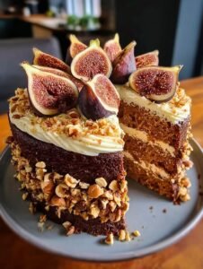 Spiced Fig Hazelnut Cake