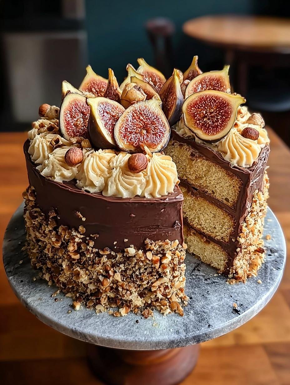 Spiced Fig Hazelnut Cake: Amazing Fall Treat - Spiced Fig Hazelnut Cake - additional detail