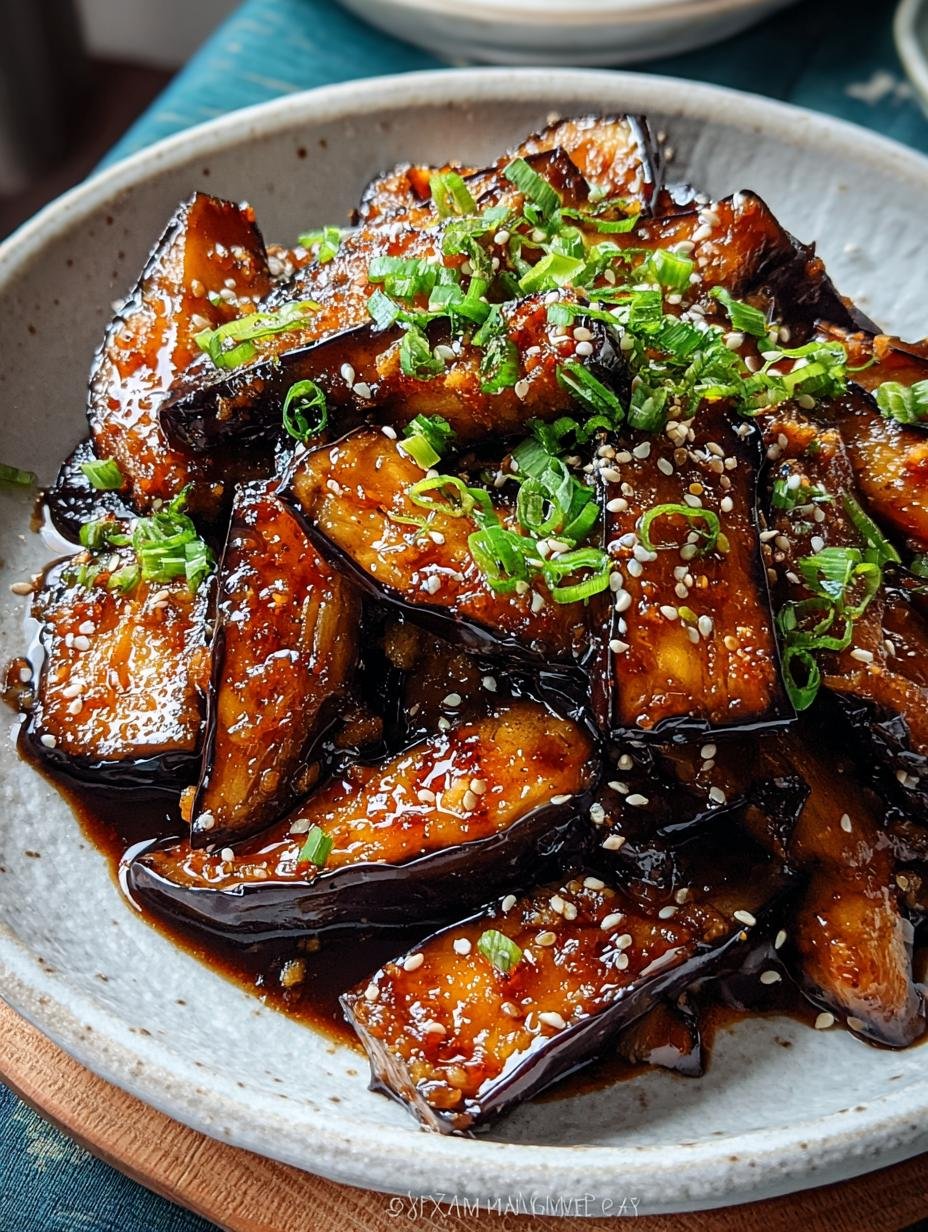 Sticky Garlic Eggplant: 1 Amazing Weeknight Wonder - Sticky Garlic Eggplant - additional detail