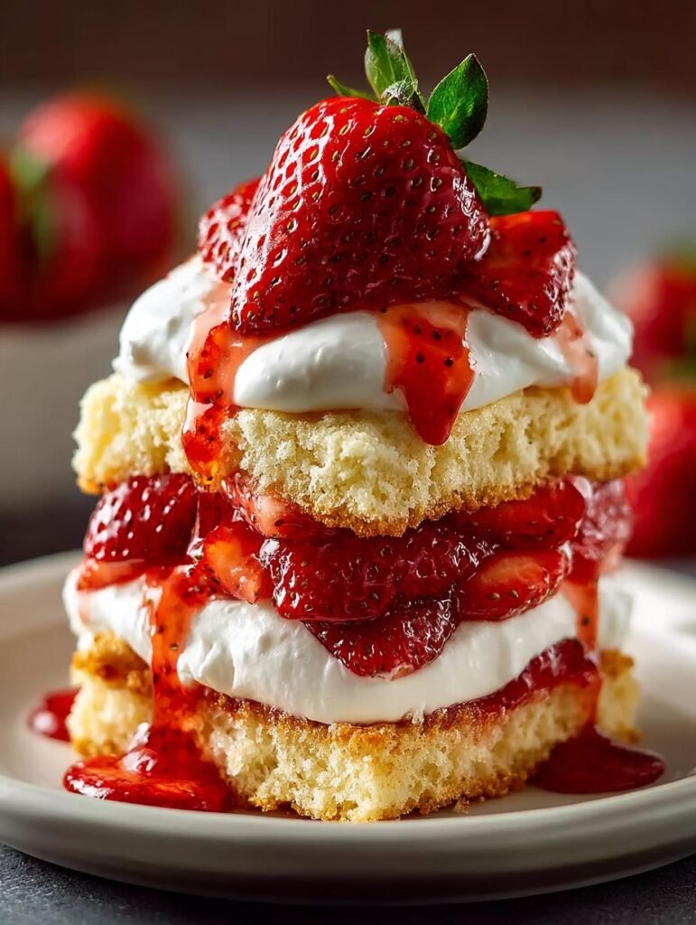 Strawberry Shortcake Summer Dessert