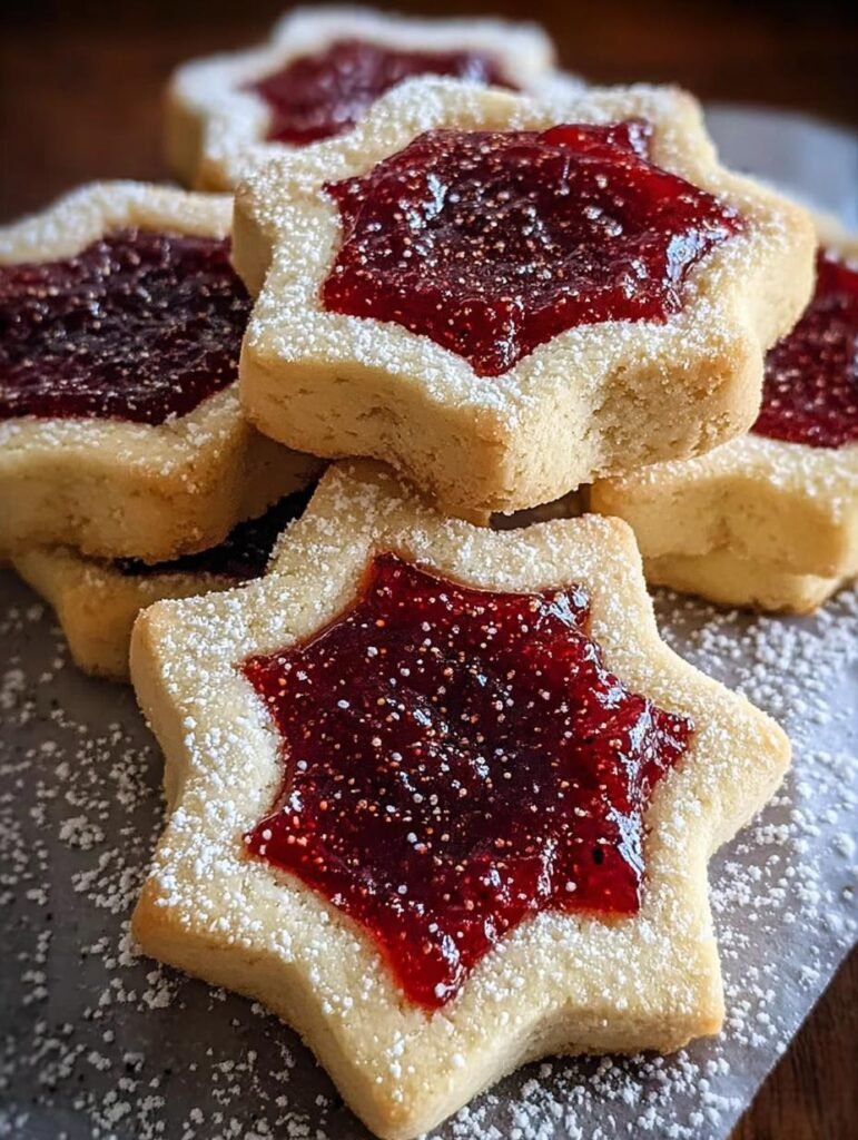 Sugar Plum Shortbread Cookies