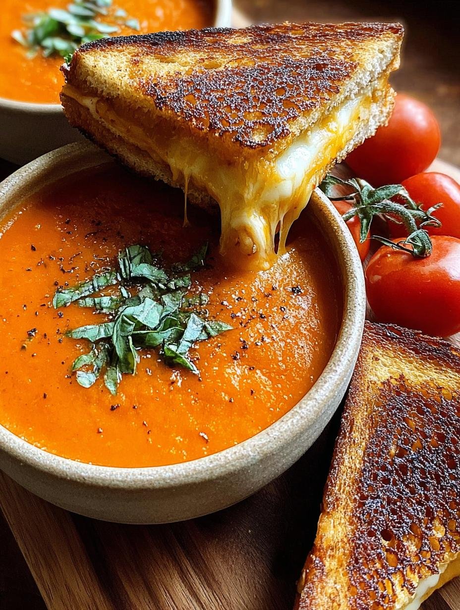 Tomato Bliss Soup Grilled Cheese: 1 Amazing Combo 3 Tomato Bliss Soup Grilled Cheese: 1 Amazing Combo - Tomato Bliss Soup Grilled - main visual representation