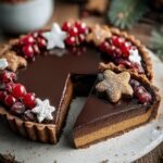 Delicious Vegan Chocolate Gingerbread Tart: 1 Blissful Bite 4 Vegan Chocolate Gingerbread Tart