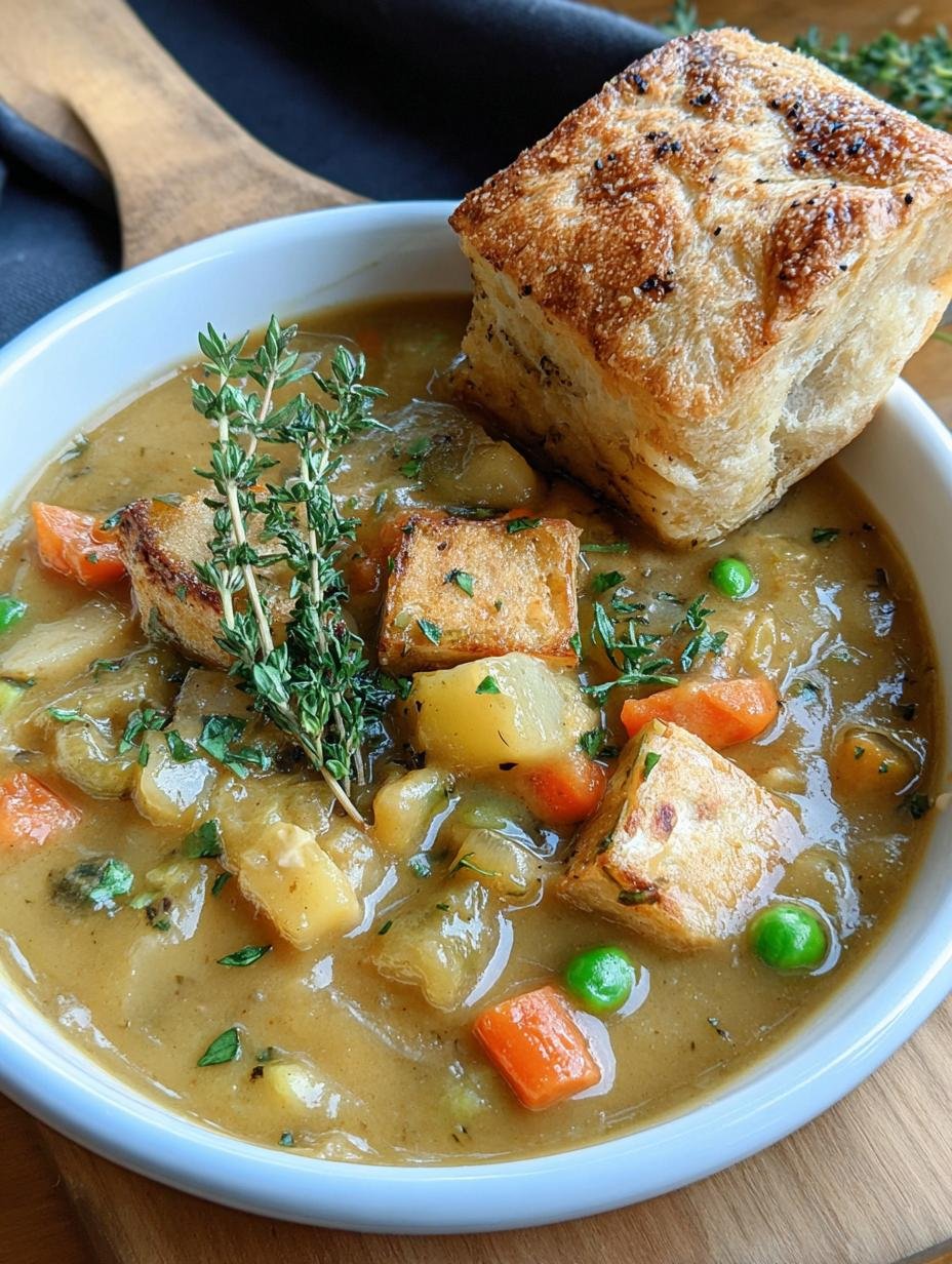 Amazing Veggie Pot Pie Soup in 40 Minutes 1 Veggie Pot Pie Soup