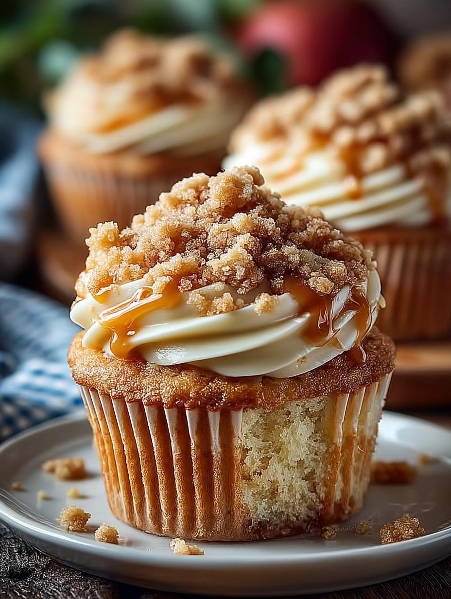 Warm Apple Crumble Cupcakes: 12 Cozy Autumn Delights 2 Warm Apple Crumble Cupcakes: 12 Cozy Autumn Delights - Warm Apple Crumble Cupcakes - main visual representation