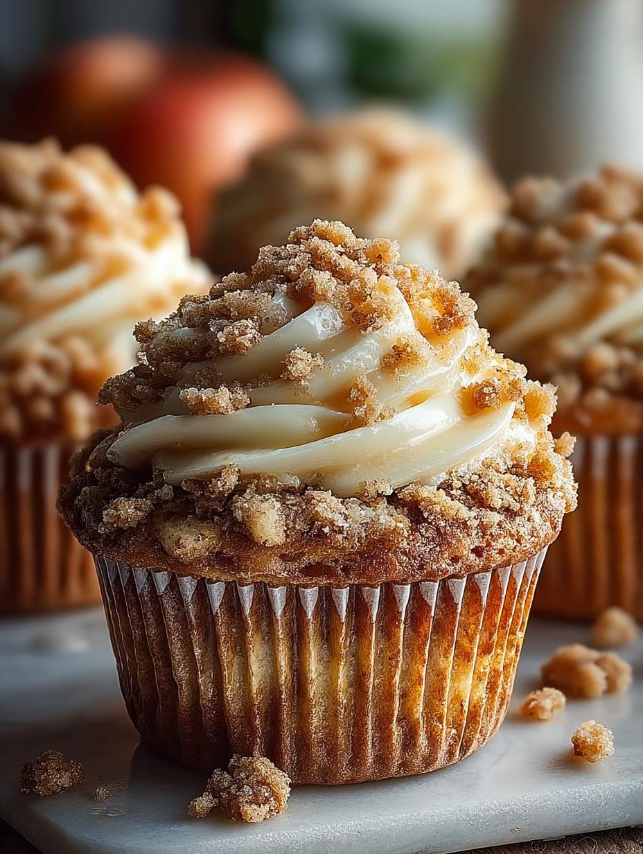 Warm Apple Crumble Cupcakes: 12 Cozy Autumn Delights 1 Warm Apple Crumble Cupcakes