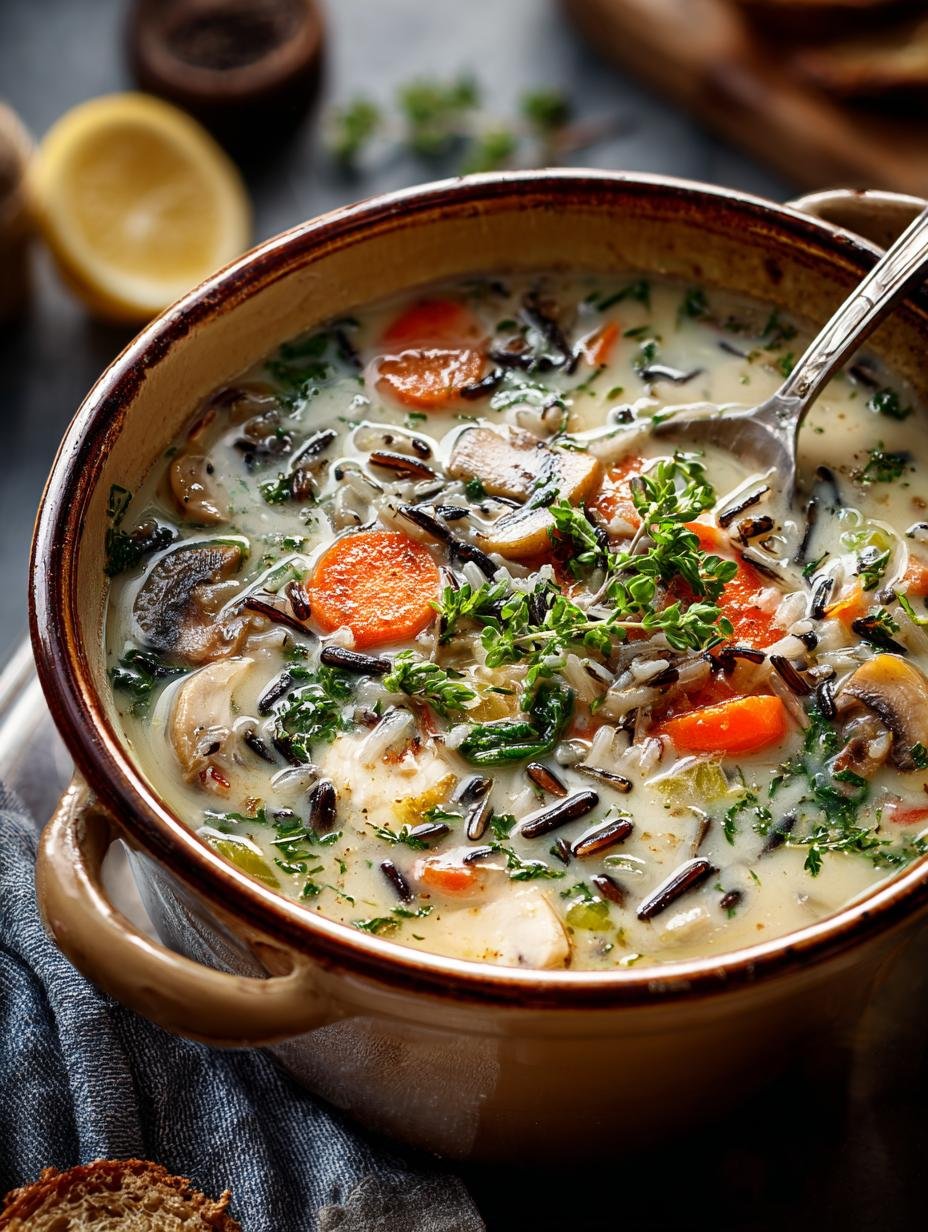Cozy Wild Rice Soup: A 5-Star Comfort Food Recipe 1 Wild Rice Soup