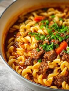 American Chop Suey with Ground Beef and Cheese Comfort 5 American Chop Suey with