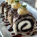 Bake Oreo Cheesecake Sushi