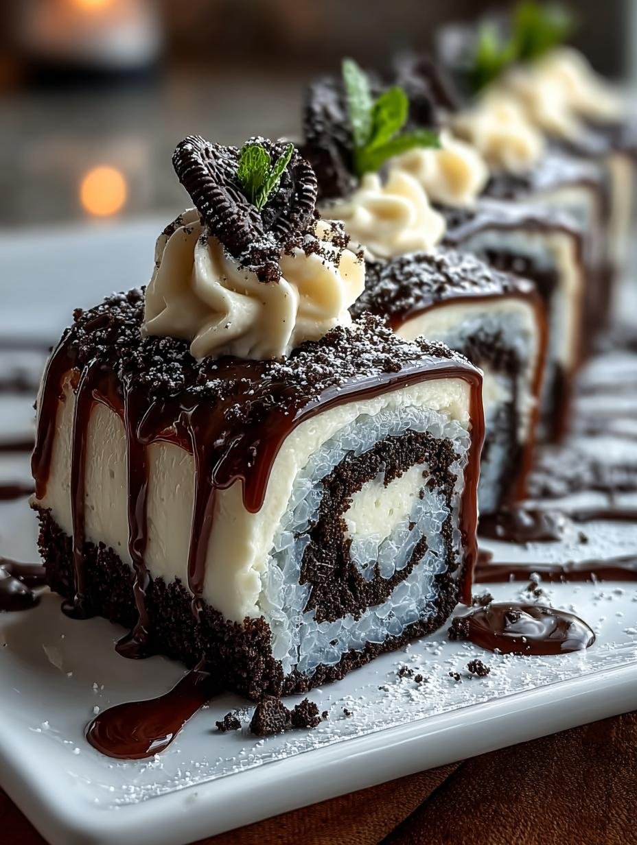 Bake Oreo Cheesecake Sushi: 10 Unique Rolls to Indulge - Bake Oreo Cheesecake Sushi - additional detail