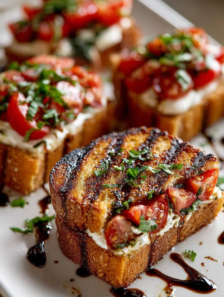 Bruschetta Grilled Cheese Sandwiches: 4 Irresistible Variations - Bruschetta Grilled Cheese Sandwiches - additional detail