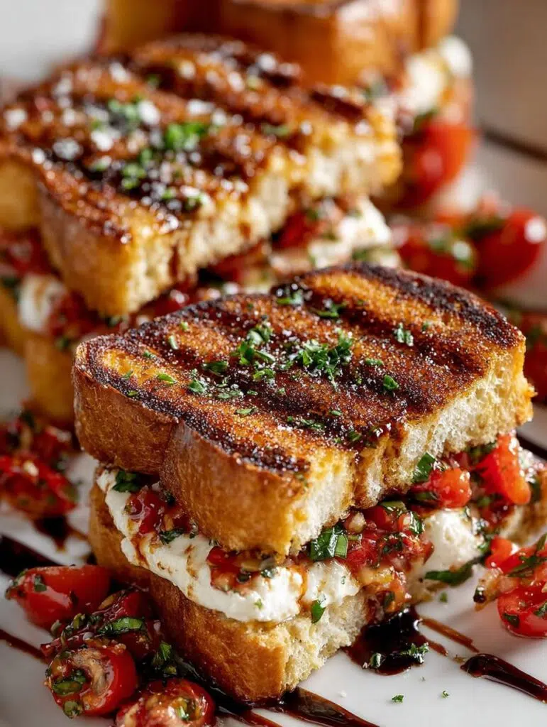 Bruschetta Grilled Cheese Sandwiches